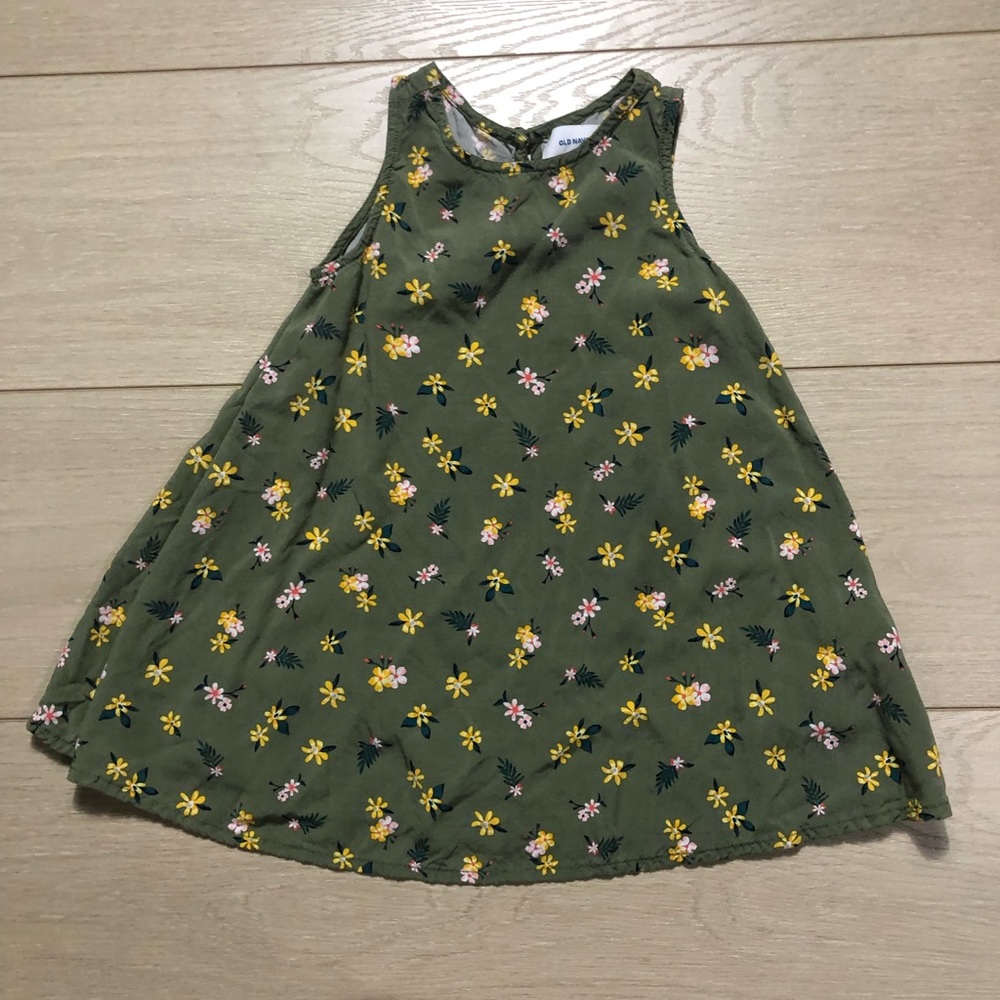 Green toddler dress
